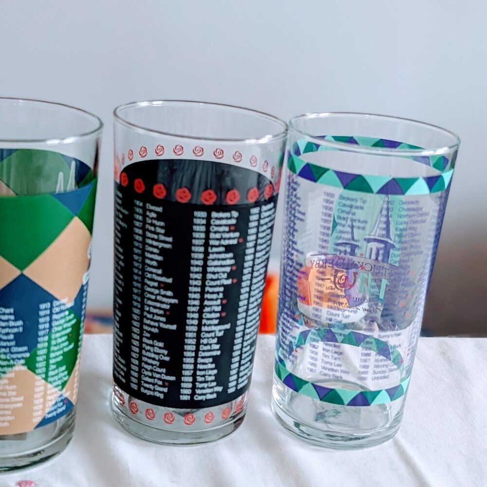Set of 5 Kentucky Derby Mint Julep Glasses Mixed 2004-2015 130th-141st Official - Picture 7 of 9